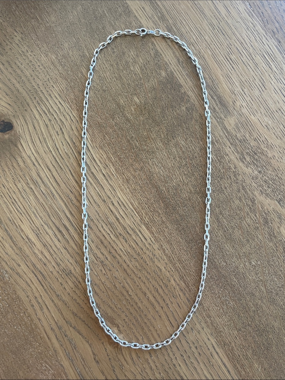 Vintage 800 Silver Anchor Link Chain Necklace
